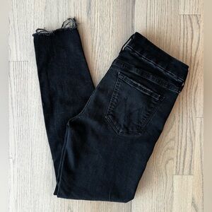 Mother Looker Ankle Fray Jeans